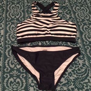 Nautical Michael Kors High-Neck Bikini